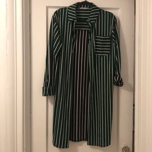 Sparkly Long button down shirt/dress